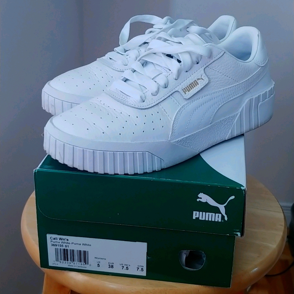 White Puma sneakers (worn once!)